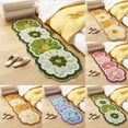 thumbnail image 3 of Flower Patterned Carpet,Soft Area Rugs for Bedroom,Non-slip Fluffy Shaggy Floral Rugs Mat,Washable Bath Mats,Floral Hallway Runway Carpet Thick Throw Area Rugs for Living Room, 3 of 7