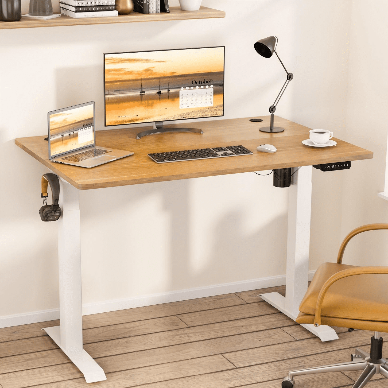 Height Adjustable Electric Standing Desk Frame for Home Office Table 