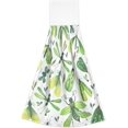thumbnail image 2 of SKYSONIC 2 PCS Green Summer Beetles Dragonfly and Butterfly Hanging Kitchen Towels Absorbent Hanging Hand Towel, Cute Hand Towel with Hanging Loop, 12"x17", 2 of 6