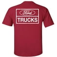 thumbnail image 3 of Fair Game Ford Trucks T-Shirt F150 Ranger Truck Classic White Square Logo F&B-Cardinal-XL, 3 of 5