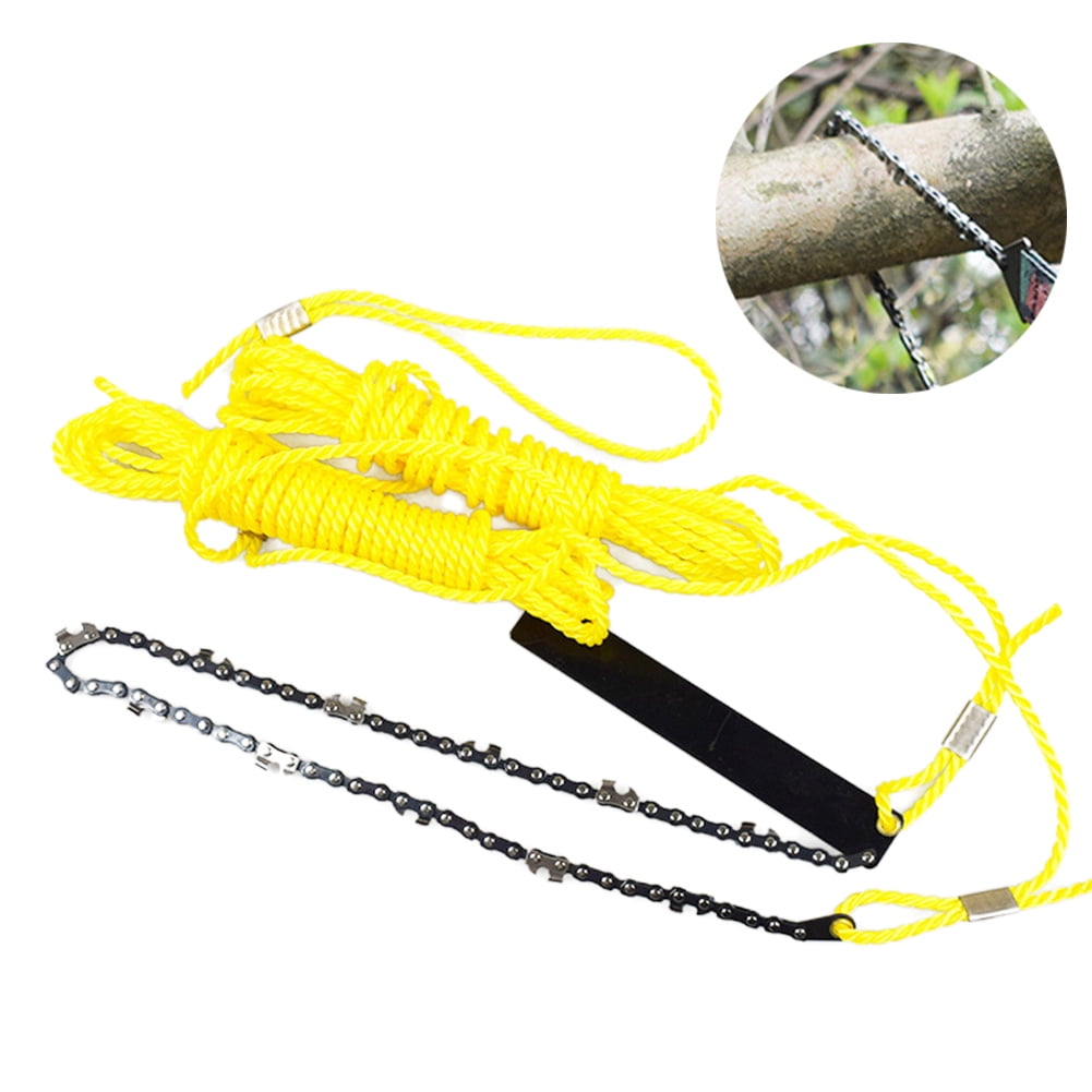 24 Inch Portable Outdoor Hand Rope Chain Saw Tree Cutting Garden