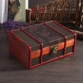thumbnail image 3 of Fyydes Wood Jewelry Box, Jewelry Storage Chest,Classical Wooden Jewelry Storage Box Chest Case Holder Organizer with Lock, 3 of 8