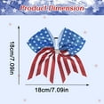thumbnail image 2 of 4th of July Hair Bows Fourth of July Red White and Blue Bow Hair Accessories Hair Bow Hair Scrunchies for Women Patriotic Accessories for Women Memorial Day Supplies Flag Design Cheer Bows 1Pcs, 2 of 13