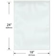 thumbnail image 2 of Plymor 18" x 24" (Pack of 50), 6 Mil Industrial Duty Zipper Reclosable Plastic Bags, 2 of 3