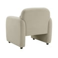 thumbnail image 5 of Taupe Boucle Accent Chair - Modern Living Room Furniture, 32.5" Wide, Plywood Frame, Cozy Pillow Included. Comfortable Reading Nook Chair., 5 of 7