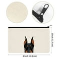 thumbnail image 4 of WIRESTER Set 2 of Canvas Cosmetic Bag, Makeup Bag, Cosmetic Pouch for Women - Doberman Pinscher German Shepherd Dogs, 4 of 7