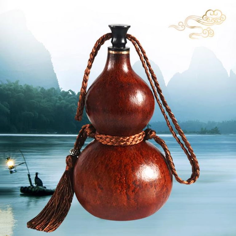 Monkey King Gourd Water Bottle - 28 Oz Leakproof Sports Bottle With Strap & Stickers, For Travel Or Cosplay