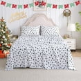 thumbnail image 2 of Twin Size Sheet Set Paisley Printed Bed Sheets for Single Bed Piece Microfiber Fitted Sheet with ” Deep Pocket & Straps Patterned Bedding Sheets & Pillowcase Set, 2 of 9