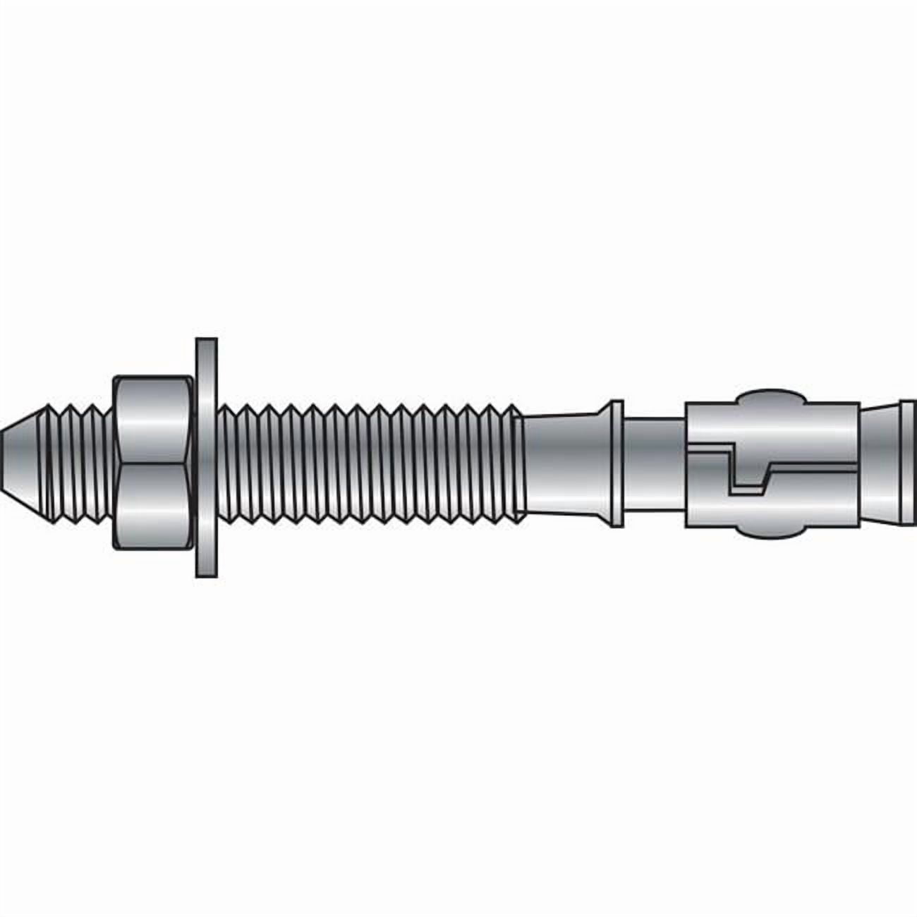Hillman Power Stud 1/2 In. x 4-1/4 In. Zinc-Plated Mini Wedge Anchor (10-Count) — Construction & DIY Use, Standard Hardware Spec