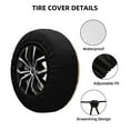 thumbnail image 2 of Naloa Watercolor Sea Shells PVC Leather Spare Tire Wheel Cover for Car Truck SUV Camper Trailer Universal Fit many size17 inch, 2 of 6