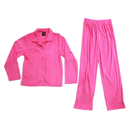 

Just Love Girls Velour Pajama Coat Sets (Solid Fuchsia 14-16)