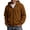 Coffee-10914jj, variant on Hearthz Hooded Flannel Sweatshirt for Men Oversized Zip Up Mens Hooded Sweatshirts Drawstring Fall Winter Warm Jacket with Hoodie for Men Black L