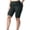 Dark Gray, variant on ZQUUVOU Women's Plus Size Yoga Pants Half Shorts Solid Color Elastic Waist Olive Green