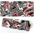 thumbnail image 2 of Abstract Fluid Marbled Design Gaming Mousepad Big Desk Mat Mousepad Keyboard Pad XXL with Anti-Slip Rubber Base Large Keyboard PC Computer Pad Gaming Mouse Mat for Home Worker Gamer 35.4"x15.7", 2 of 6