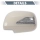 thumbnail image 3 of Cubierta de tapa del espejo retrovisor izquierdo y derecho para automóvil, se adapta a Lexus con lámpara LED más ancha, par blanco, 3 of 7