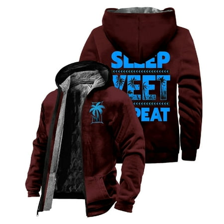 Jey Uso Eat Sleep Yeet Repeat Zipper Hoodies Women Men Jacket Parkas Long Sleeve Casual Streetwear Winter Coat