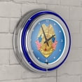 thumbnail image 5 of Police Officer Chrome Double Ring Neon Clock, 5 of 6
