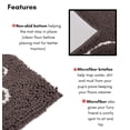 thumbnail image 3 of Internet's Best Chenille Dog Doormat - 35" x 25" - Grey, 3 of 8