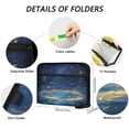 thumbnail image 3 of Accordion File Organizer with Zip Closure 13 Pockets Expanding File Folder Letter A4 Paper Document Organizer for Home Office Magical Night Sky with Fish, 3 of 7