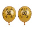 thumbnail image 6 of Dytern Balloon 20Pcs 12 Inch Latex Balloons Number 50 Party Rubber Balloon for Birthday Decorations (Gold), 6 of 10