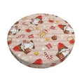 thumbnail image 1 of Balery Christmas Gnomes Santa Claus Fundas de asiento para taburete de bar redondo de tela de terciopelo ajustables que protegen de arañazos y manchas para sillas de 14 a 17 pulgadas.-12 inch, 1 of 7
