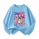 thumbnail image 1 of Camiseta holgada de manga larga con cuello redondo de Demon Hunters KPop para niños, ropa informal para niños de 100 a 160 cm, 1 of 5