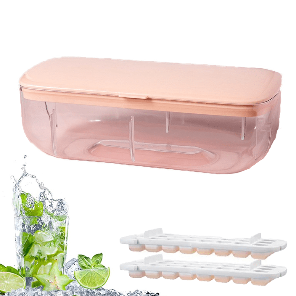 Ice Cube Storage Bin Stackable Easy Release Ice Container， for Cocktail