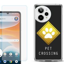 Phone Case for Cricket Icon Pro 2026, with Screen Protector, by OneToughShield - Pet Crossing