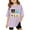 Purple, variant on LUOGENLI Girls Graphic T-shirt Casual Loose Fit Short Sleeve Tops for Teen and Toddler Girls Comfortable Tee Shirts White Size 5-6 Years