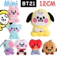 thumbnail image 2 of Hot 12-22cm BT21 Plush Dolls New Mini Kawaii Keychain Bag Pendant Ornament Anime Cartoon Soft Stuffed Animals Toys for Kids Gift, 2 of 5
