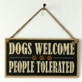 thumbnail image 6 of Worgeous Dogs Welcome People Accepted Wood Sign Farm Decor Hanging Plaque, 6 of 7