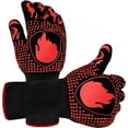 thumbnail image 6 of TELOLY Barbecue Gloves Heat Resistant Oven Gloves with 800 Degrees Extremely Heat Resistant Cooking Gloves for Baking Grilling Cooking Bbq Heat Resistant Gloves, 6 of 7
