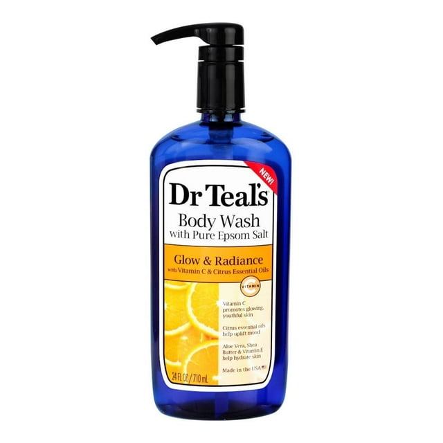 Jabón corporal Dr. Teal's glow & radiance con vitamina C 710 ml