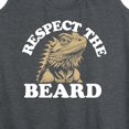 thumbnail image 3 of Instant Message - Respect The Beard - Women's Racerback Tank Top, 3 of 6