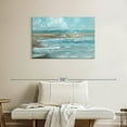 thumbnail image 2 of Elephant Stock Breaking Waves Iv Wall Art - Horizontal Canvas Wall Art - Living Room Wall Decor - Beach Canvas - Blue And White Decor By Sally Swatland - 36" x 24", 2 of 8