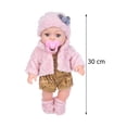 thumbnail image 2 of Muñeca Reborn de silicona, 30 cm, realista, con ropa, color rosa, 2 of 6