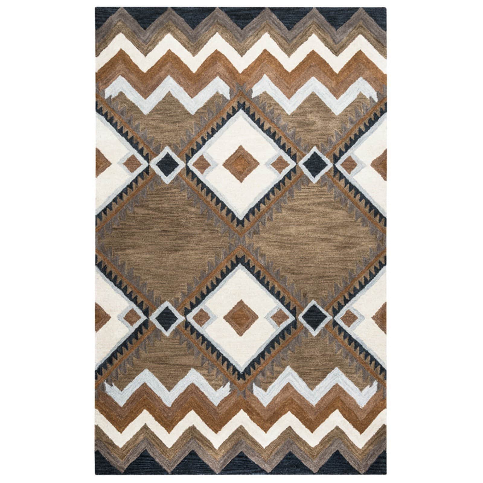 Rizzy Rugs Tumble Weed Loft Area Rug TL9147 Multi Angles Chevron 2' 6