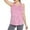 Hot Pink, variant on Womens Tank Top Women's Casual Summer Round Neck Backless T Shirt Comfortable Daily Wear Stretchy Soft Fabric For Home Fitted Camisole High Neck Muscle Tee Belly Tops for Women Women Training Perform
