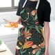 thumbnail image 3 of Delantal floral Chic Delantal de cocina Flores Delantal de cocina para mujer Impermeable Blanco Verde BBQ Delantal 68 * 55cm (WQ0166-4) brillar Electrónica, 3 of 5