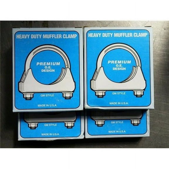 2 in. Heavy Duty Muffler Clamp GM Style - Silver