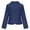 Navy, variant on Tqcoqu Women's Lapel Collar 2 Button Cropped Blazer,Long Sleeve Solid Casual Jacket,Office Work Slim Blazer Jacket,Beige Women's S-XXL