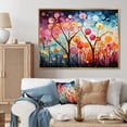 thumbnail image 2 of Designart "Radiant Cascade of Chromatic Colors" Extra Large Abstract Framed Wall Art - Transitional Pink Abstract Collages Living Room Framed Canvas Art, 2 of 7