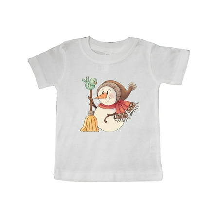

Inktastic For the Birds Snowman Gift Baby Boy T-Shirt