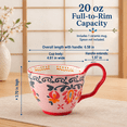 Store Cup Inverted 20 oz Ceramic Soup Bowl Rosé Reverie - Cup Only with Loop Handle ...