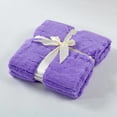 thumbnail image 6 of Home Soft Things Plush Faux Fur Throw & 2 Pillow Covers Set - Paisley Purple - 60"x80"/18"x18" Jumbo, 6 of 9