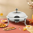 thumbnail image 4 of Round Chafing Dish Buffet Set,Stainless Steel Catering Chafer and Buffet Warmer with Lid & Fuel Holder,Catering Food Warmers,for Wedding Party Banquet Dinners, 4 of 11