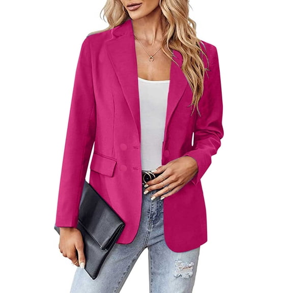 Lilgiuy Women Casual Comfortable Soild Long Sleeve Tops Jacket Outwear Pink,10(XL) Fall Dresses for 2022 Spring Winter