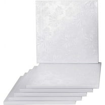 10" White Square Drum, 1/2"
