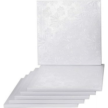 10" White Square Drum, 1/2"