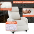 thumbnail image 6 of FDW Recliner Chair with Fabric Padded Seat Backrest,Beige, 6 of 7